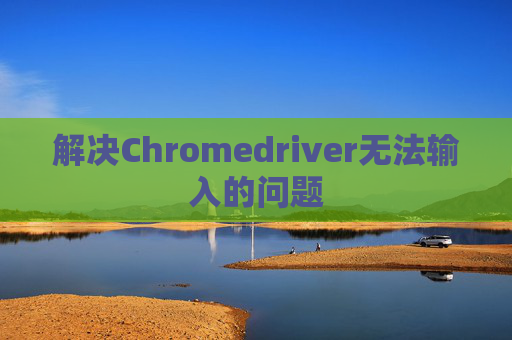 解决Chromedriver无法输入的问题 解决Chromedriver无法输入的问题